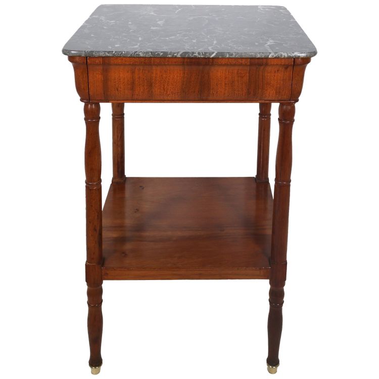 Table désserte en noyer  époque restauration