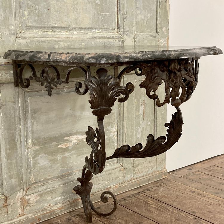 Console en fer forgé XVIII ème
