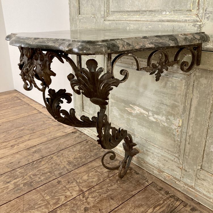 Console en fer forgé XVIII ème