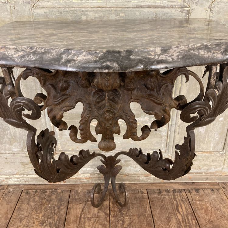Console en fer forgé XVIII ème