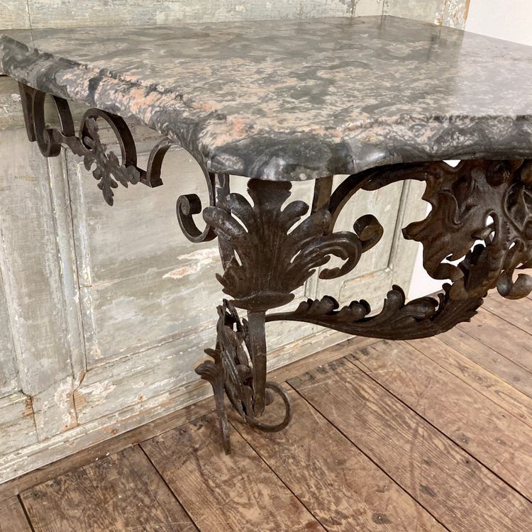Console en fer forgé XVIII ème