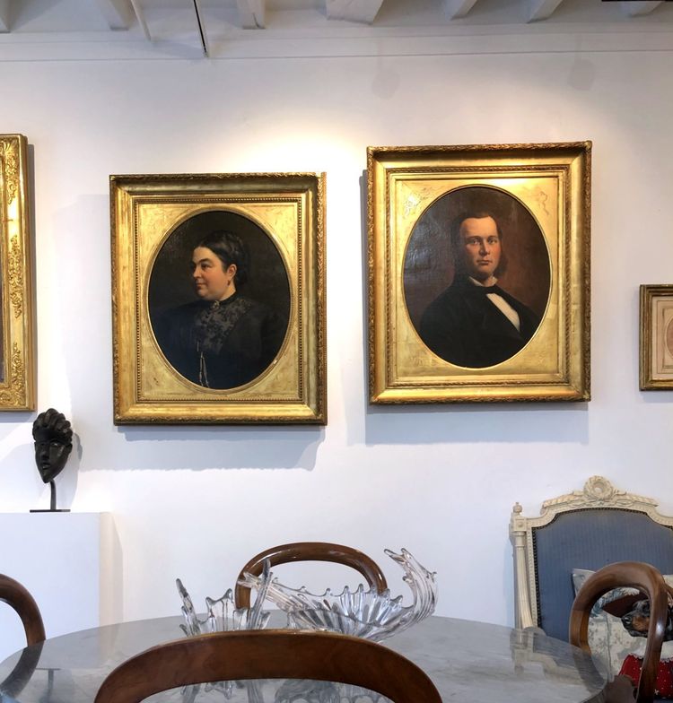 Coppia di ritratti, Olio su tela, XIX secolo