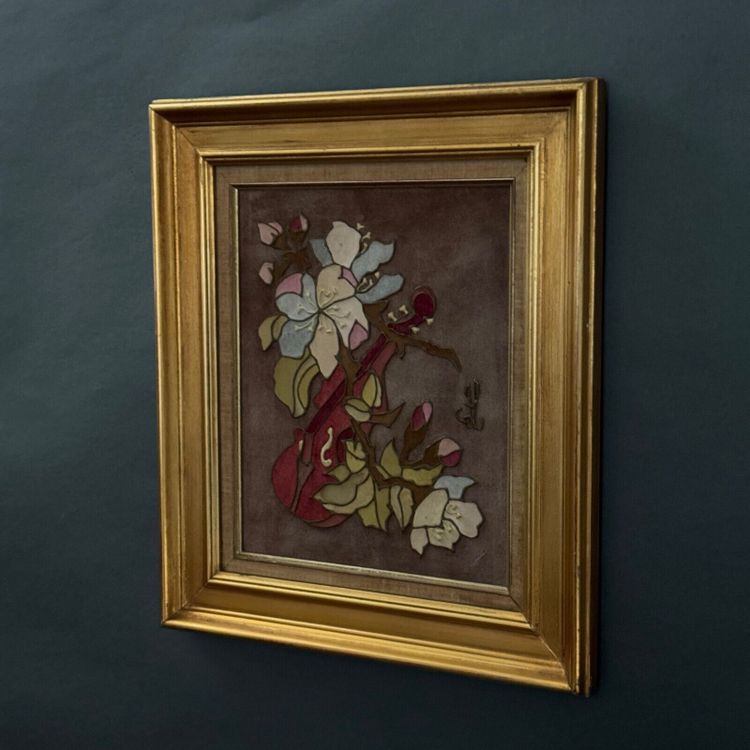 Olio su tavola Jane Larroque Premier Bal natura morta