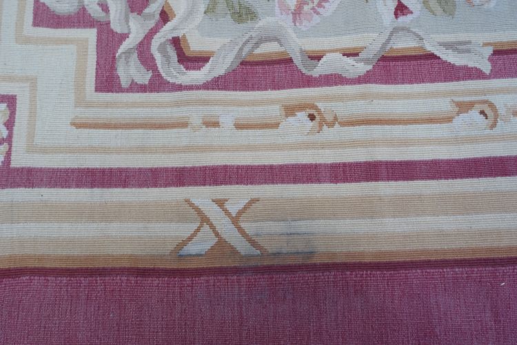 Grande tappeto Aubusson in stile Luigi XVI Napoleone III - 308 cm x 239 cm