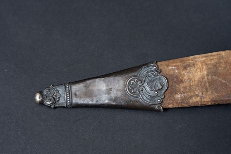 Juan Manuel de Rosas engraved Libertad gaucho Facon Bowie silver