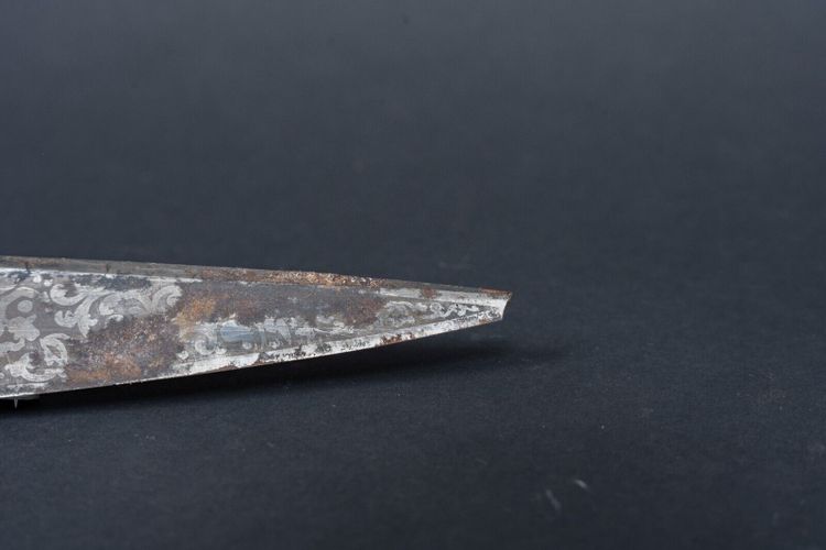 Juan Manuel de Rosas engraved Libertad gaucho Facon Bowie silver