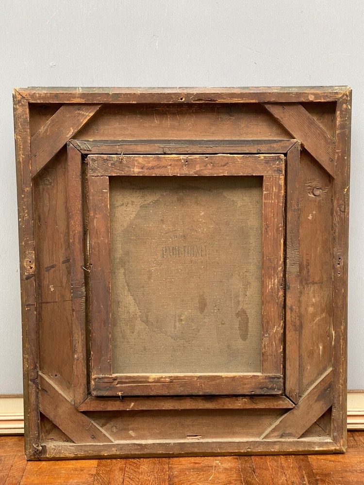 Öl auf Leinwand Christusdarstellung Surrealismus Anfang 20. Palmetten