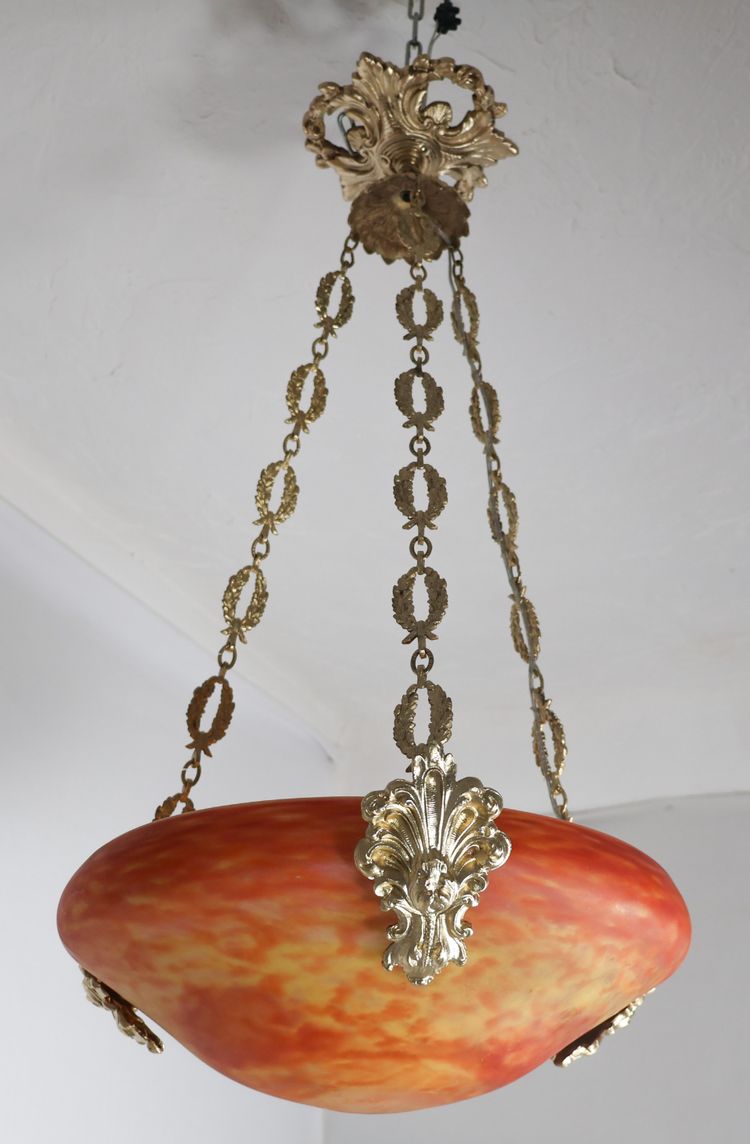 Daum hanging chandelier from the 1900s