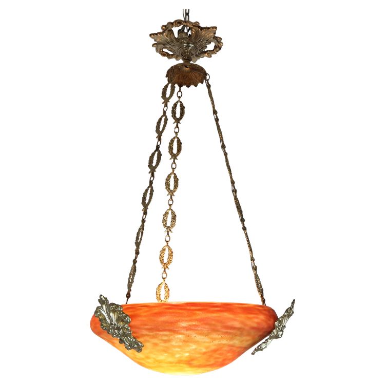 Daum hanging chandelier from the 1900s