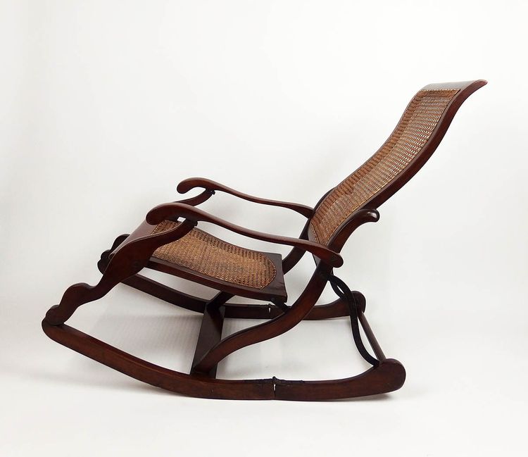 19th century folding rocking chair