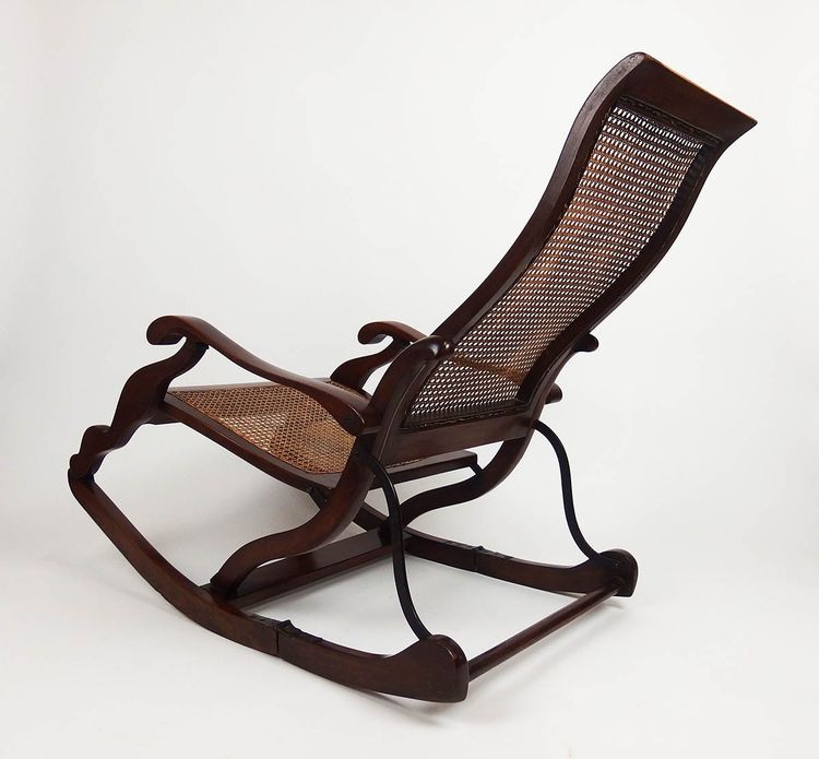 19th century folding rocking chair