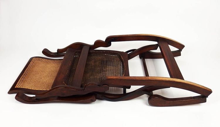 19th century folding rocking chair