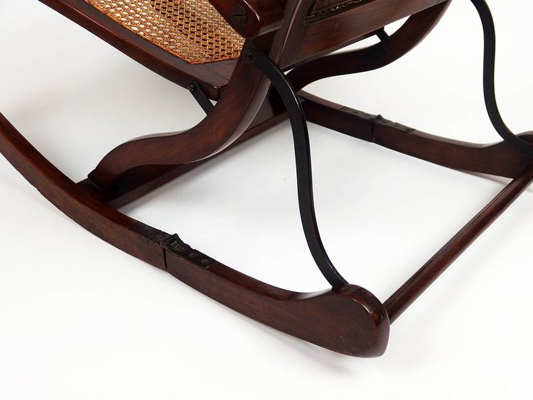 19th century folding rocking chair