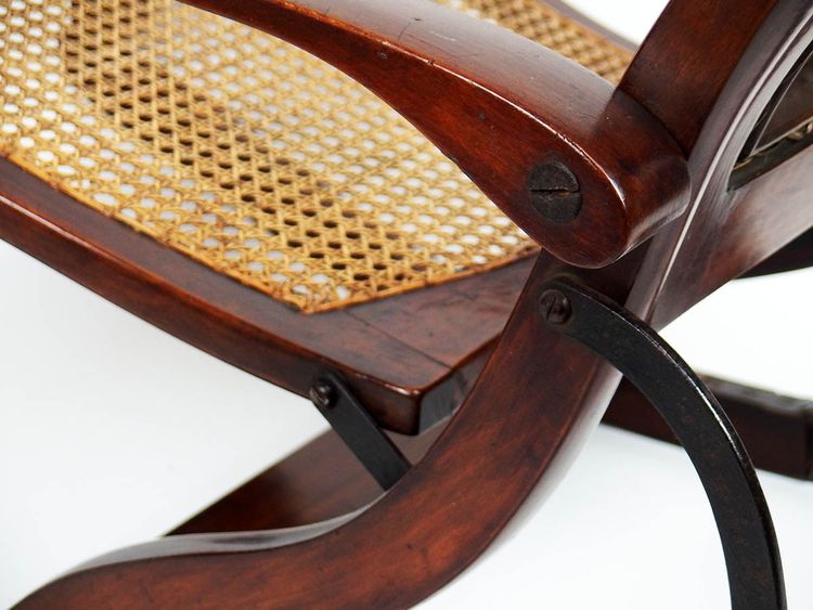 19th century folding rocking chair