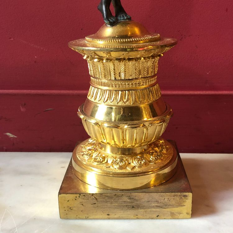 Candelabro con ballerine antiche, periodo Impero