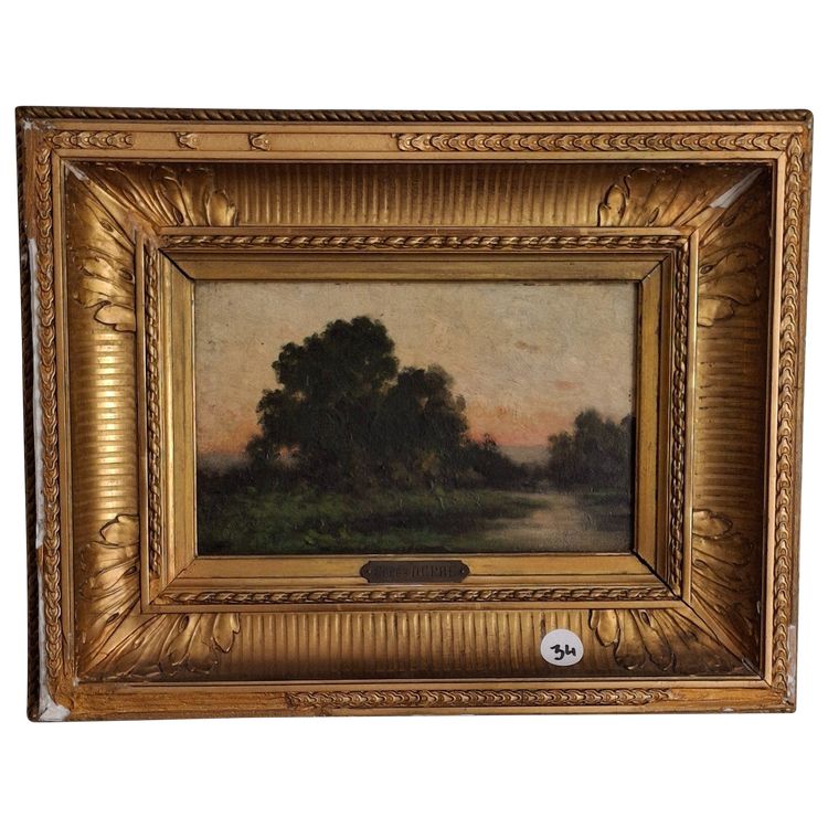 Paesaggio Jules DUPRÉ Scuola Barbison Romanticismo francese