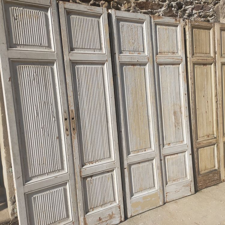 ## VENDU ITALIE TOSCANE ## 3 Paires Ou 6 Portes De Communication Ou Placards Anciens