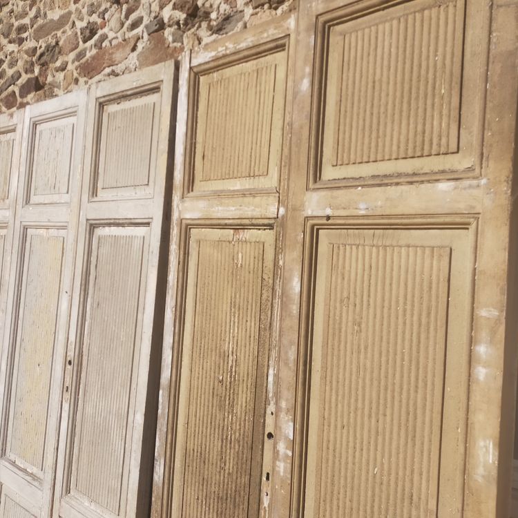 ## VENDU ITALIE TOSCANE ## 3 Paires Ou 6 Portes De Communication Ou Placards Anciens