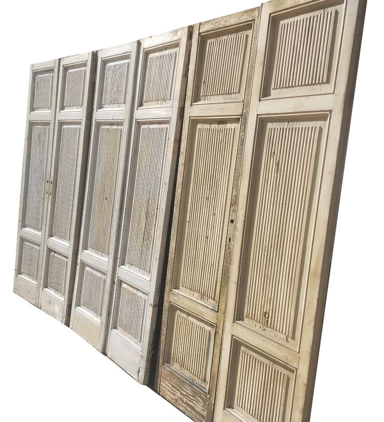 ## VENDU ITALIE TOSCANE ## 3 Paires Ou 6 Portes De Communication Ou Placards Anciens