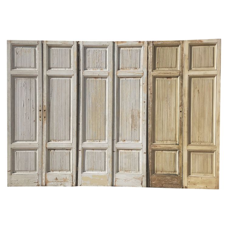 ## VENDU ITALIE TOSCANE ## 3 Paires Ou 6 Portes De Communication Ou Placards Anciens