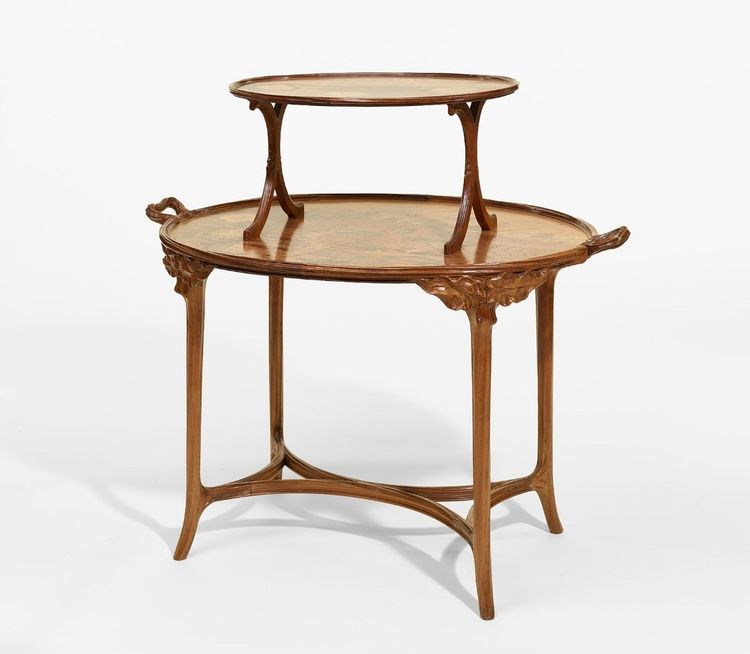 Emile Gallé, Table à Thé, Mobilier Art Nouveau
