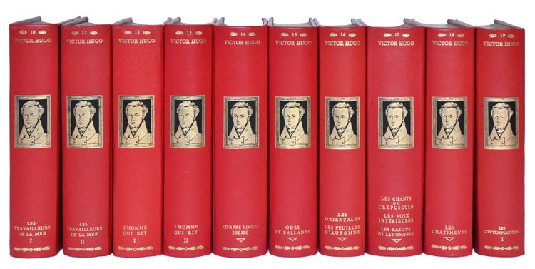 Œuvres complètes de Victor HUGO, édition Jean de Bonnot à Paris 1974, 40 volumes