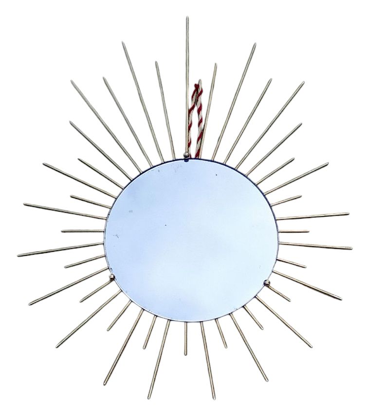 Sonnenspiegel goldfarbenes Metall
