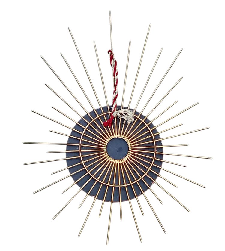 Sonnenspiegel goldfarbenes Metall