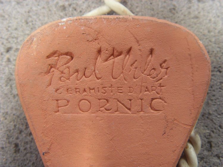 Enamelled plaque signed and numbered by Pauf Urfer, art ceramist