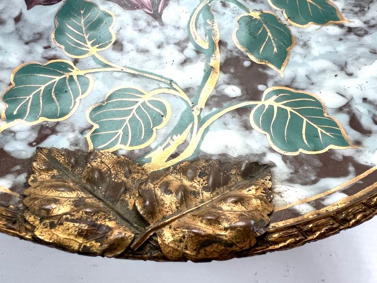 Marbled Ceramic and Gilded Bronze Bowl - Art Nouveau - Late 19th century