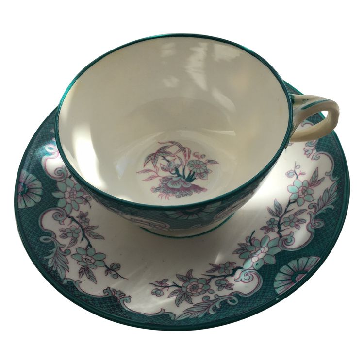 Tasse à thé Sarreguemines décor Minton 