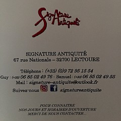 SIGNATURE ANTIQUITÉ